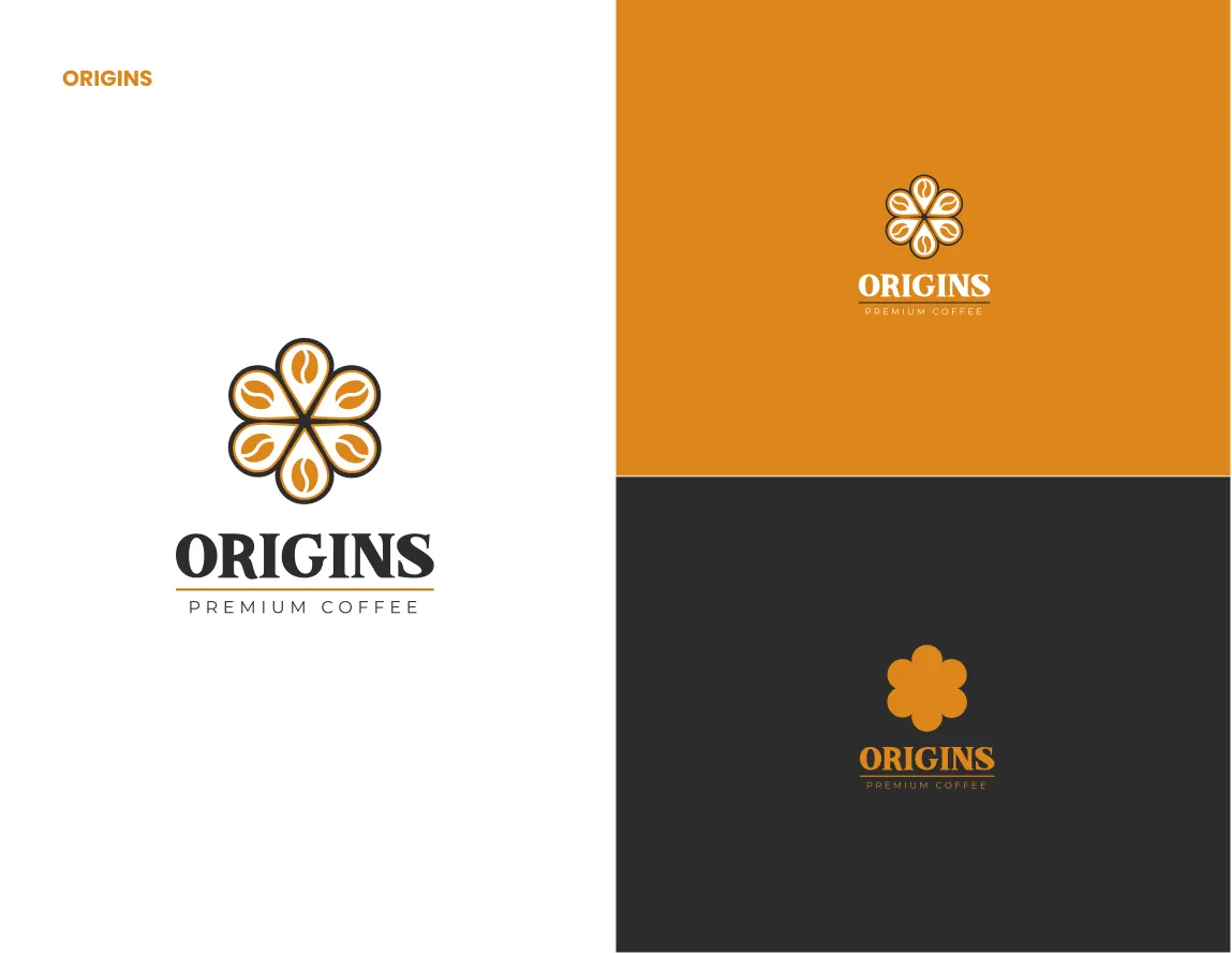 Origins Premium Coffee — proyecto real de marca FELPABIZ